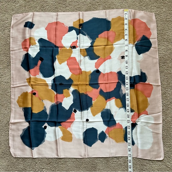 New Silk Feeling Scarf Medium Square Satin Head Scarf for Women 27.5”x27.5” - Picture 7 of 12